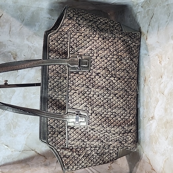 Coach Handbags - Coach Taylor Snake Print Alexis Carryall